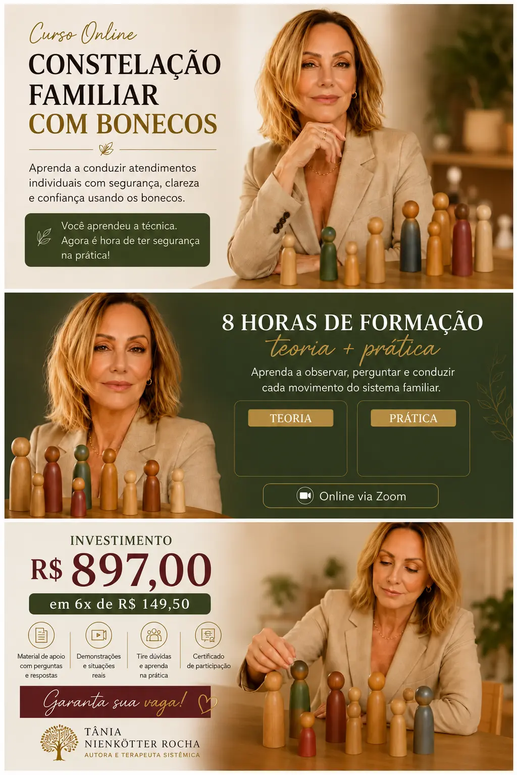 Curso Online Constelação Familiar com Bonecos, com Tania Rocha